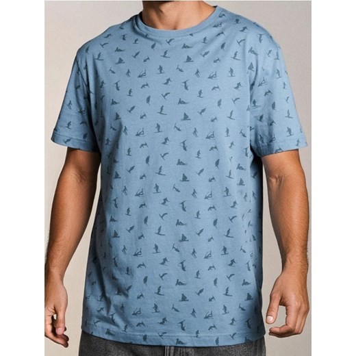 Sinsay - Bawełniana koszulka - szary ze sklepu Sinsay w kategorii T-shirty męskie - zdjęcie 186464233
