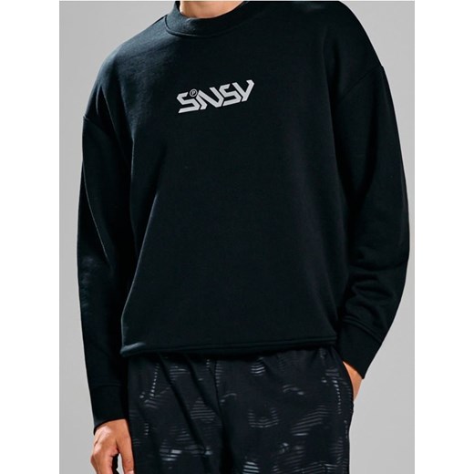 Sinsay - Bluza crewneck z napisem - czarny ze sklepu Sinsay w kategorii Bluzy męskie - zdjęcie 186464242