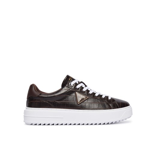 Guess Sneakersy FLFD15 PEL12 Brązowy ze sklepu MODIVO w kategorii Buty sportowe damskie - zdjęcie 186464273