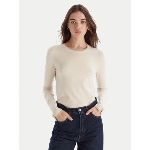 Liu Jo Sweter MF5226 MS49I Écru Regular Fit ze sklepu MODIVO w kategorii Swetry damskie - zdjęcie 186464274