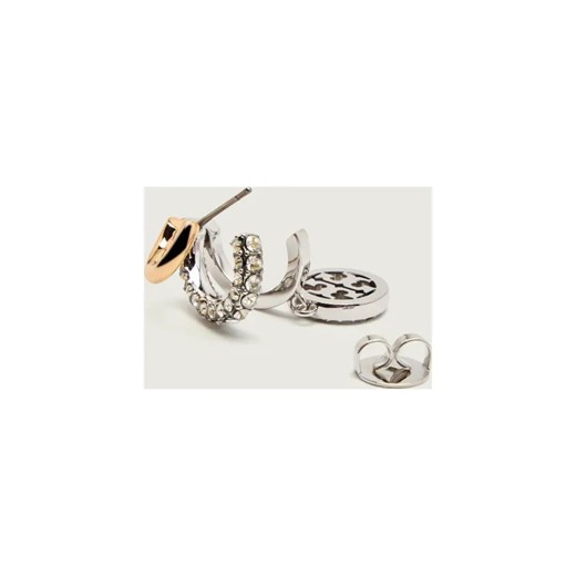 TORY BURCH Kolczyki Miller Pave Triple Hoop ze sklepu Gomez Fashion Store w kategorii Kolczyki - zdjęcie 186466494