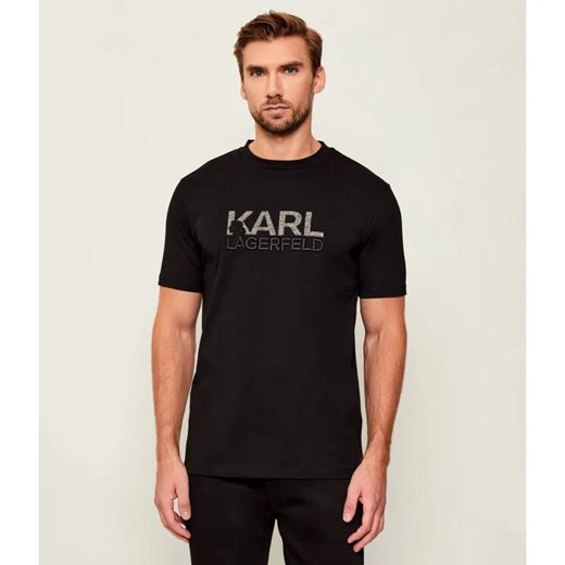 Karl Lagerfeld T-shirt | Regular Fit | z dodatkiem wełny Karl Lagerfeld XXL Gomez Fashion Store
