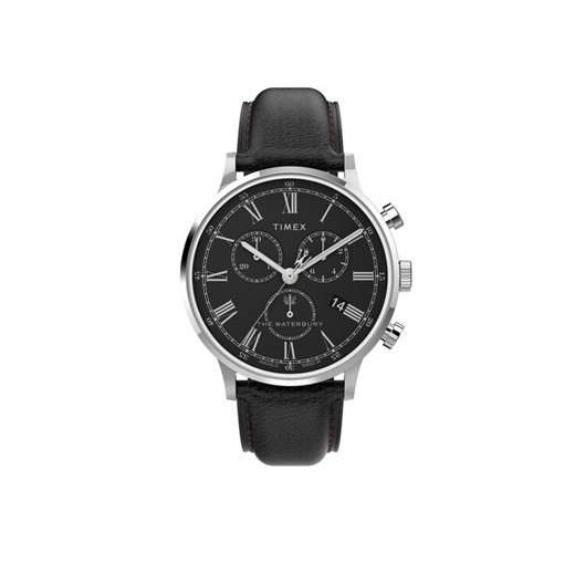 Timex Zegarek Waterbury Chronograph TW2U88300 Czarny ze sklepu MODIVO w kategorii Zegarki - zdjęcie 186469074