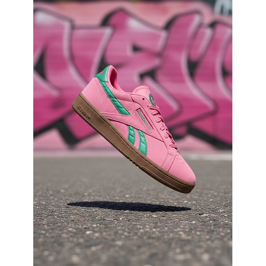 Reebok Sneakersy EO-CLUB C GROUNDS UK 100229526 Różowy ze sklepu MODIVO w kategorii Buty sportowe damskie - zdjęcie 186469112