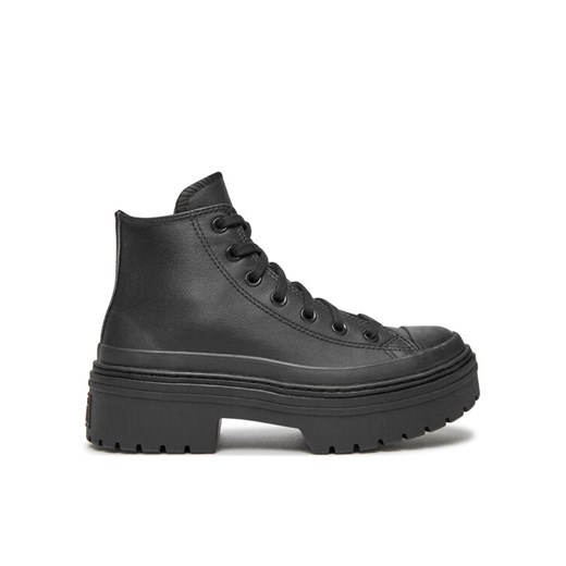 Converse Trzewiki Chuck Taylor All Star Lugged Heel Leather Platform A10369C Czarny ze sklepu MODIVO w kategorii Botki - zdjęcie 186469143