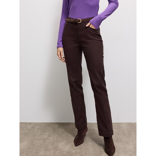 Mohito - Jeansy bootcut - ciemnobrązowy Mohito 40 Mohito