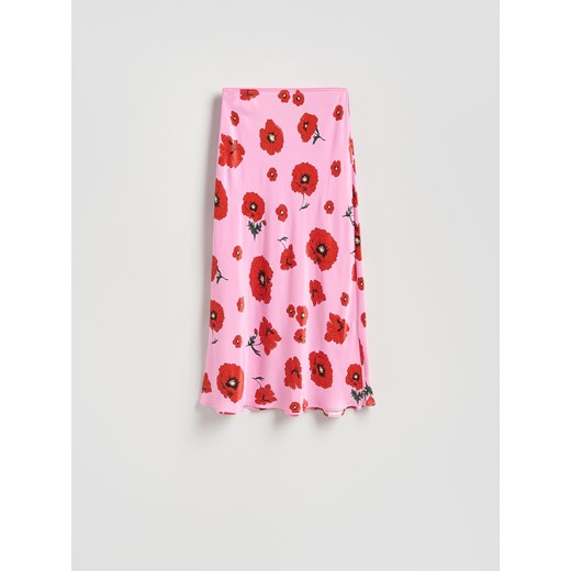 Reserved - Spódnica z wiskozy - różowy ze sklepu Reserved w kategorii Spódnice - zdjęcie 186471030