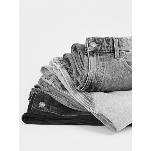 Reserved - Jeansy loose z efektem sprania - czarny ze sklepu Reserved w kategorii Jeansy męskie - zdjęcie 186471134