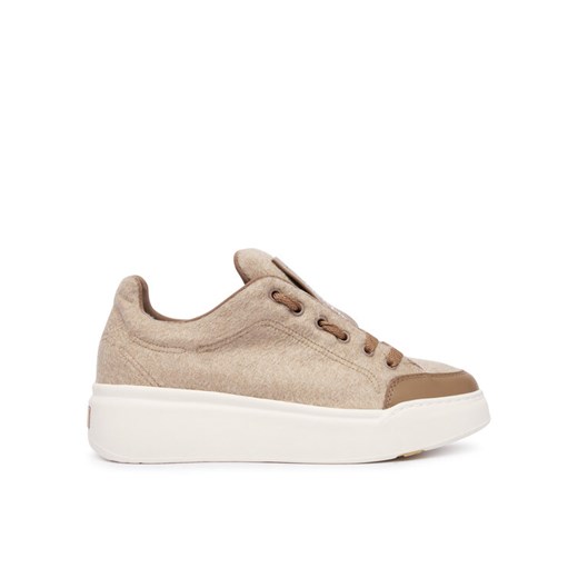 Sneakersy Max Mara Maxiws 2524766032650 Beżowy ze sklepu eobuwie.pl w kategorii Buty sportowe damskie - zdjęcie 186472322