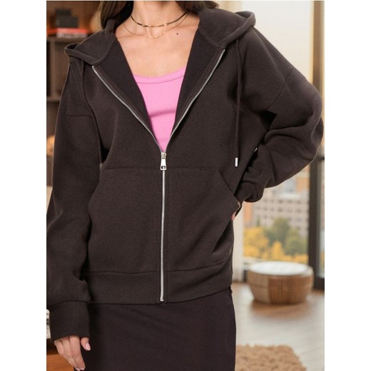 Sinsay - Bluza z kapturem - brązowy ze sklepu Sinsay w kategorii Bluzy damskie - zdjęcie 186474302