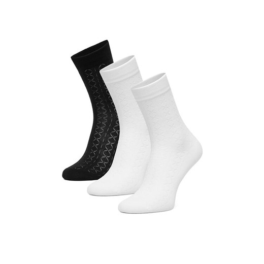 Nine West Skarpety długie CEO_BR_NW_25077_W_AW25 (3 PACK) Biały ze sklepu MODIVO w kategorii Skarpetki damskie - zdjęcie 186475010