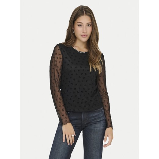 ONLY Bluzka Siena 15362924 Czarny Regular Fit ze sklepu MODIVO w kategorii Bluzki damskie - zdjęcie 186475042