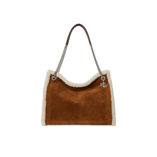 LAUREN RALPH LAUREN Torebka Large Bradley 431980180001 Brązowy ze sklepu MODIVO w kategorii Torby Shopper bag - zdjęcie 186475121