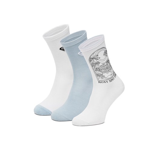 Roxy Skarpety długie AS_ROXY_05W_SS25 (3-PACK) Biały ze sklepu MODIVO w kategorii Skarpetki damskie - zdjęcie 186475130