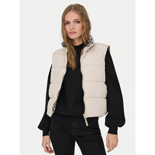 ONLY Bezrękawnik Tammy 15357509 Beżowy Regular Fit ze sklepu MODIVO w kategorii Kamizelki damskie - zdjęcie 186475142