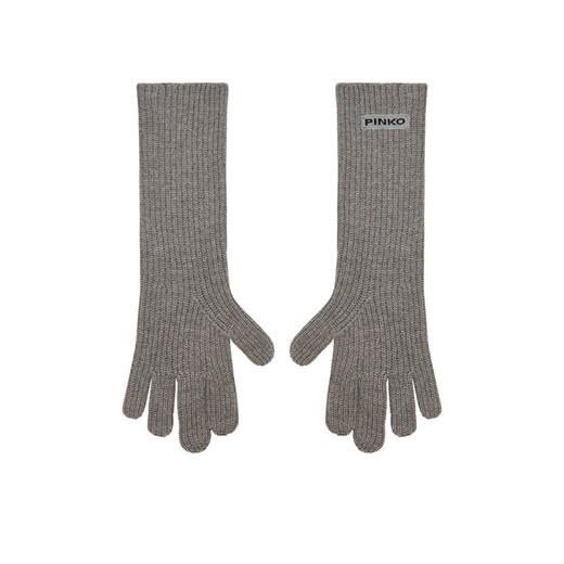 PINKO Rękawiczki Damskie Grecia 105997 A2Z4 Szary ze sklepu MODIVO w kategorii Rękawiczki damskie - zdjęcie 186475232