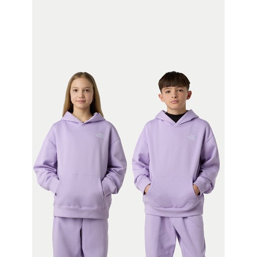 The North Face Bluza Essential NF0A89HA Fioletowy Relaxed Fit ze sklepu MODIVO w kategorii Bluzy chłopięce - zdjęcie 186475251