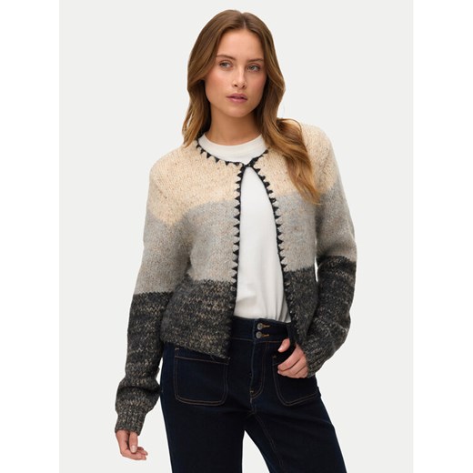 Vero Moda Sweter Jenna 10335750 Beżowy Standard Fit ze sklepu MODIVO w kategorii Swetry damskie - zdjęcie 186475303