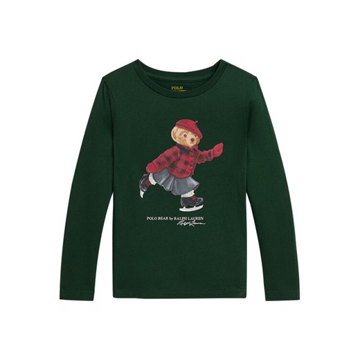 Polo Ralph Lauren Bluzka 312P00435500 Zielony Regular Fit ze sklepu MODIVO w kategorii Bluzki dziewczęce - zdjęcie 186475323