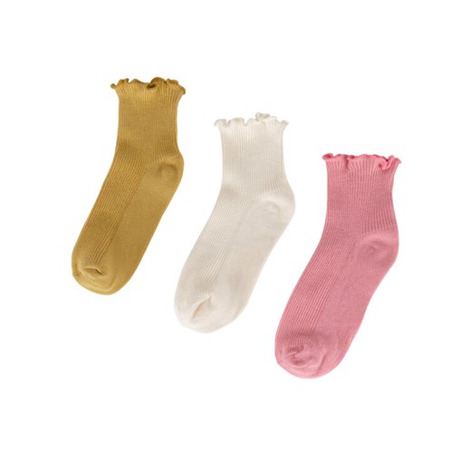 JENNY Skarpety krótkie 7KB-003-SS25 (3-pack) Żółty ze sklepu MODIVO w kategorii Skarpetki dziecięce - zdjęcie 186475364