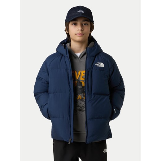 The North Face Kurtka puchowa North NF0A88TX Granatowy Regular Fit ze sklepu MODIVO w kategorii Kurtki chłopięce - zdjęcie 186475411