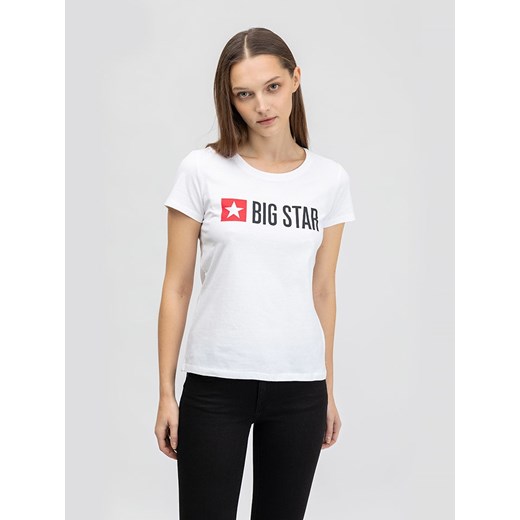BIG STAR Koszulka w kolorze białym ze sklepu Limango Polska w kategorii Bluzki damskie - zdjęcie 186477324