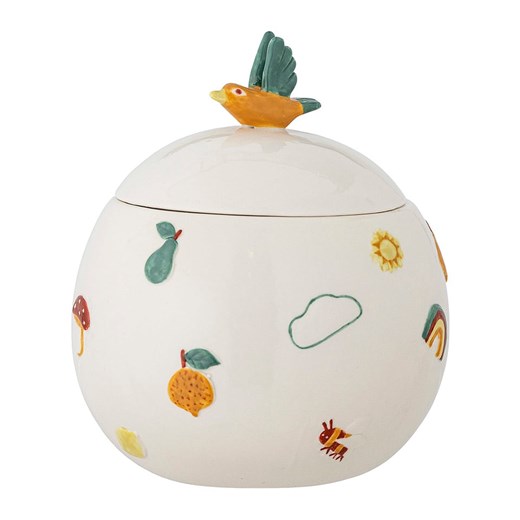 Bloomingville Pojemnik w kolorze białym - wys. 15 x Ø 12 cm ze sklepu Limango Polska w kategorii Pojemniki kuchenne - zdjęcie 186477401