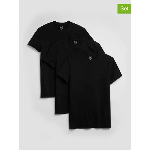 GAP Koszulki (3 szt.) w kolorze czarnym ze sklepu Limango Polska w kategorii T-shirty męskie - zdjęcie 186477643