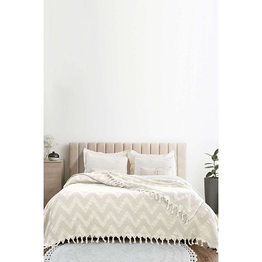 Colourful Cotton Narzuta &quot;Naomi&quot; w kolorze kremowo-beżowym ze sklepu Limango Polska w kategorii Tekstylia - zdjęcie 186477932