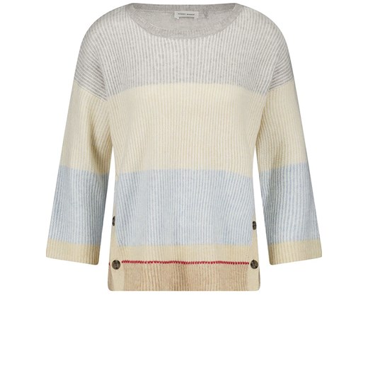 Gerry Weber Sweter w kolorze jasnoszaro-kremowo-błękitnym ze sklepu Limango Polska w kategorii Swetry damskie - zdjęcie 186478010