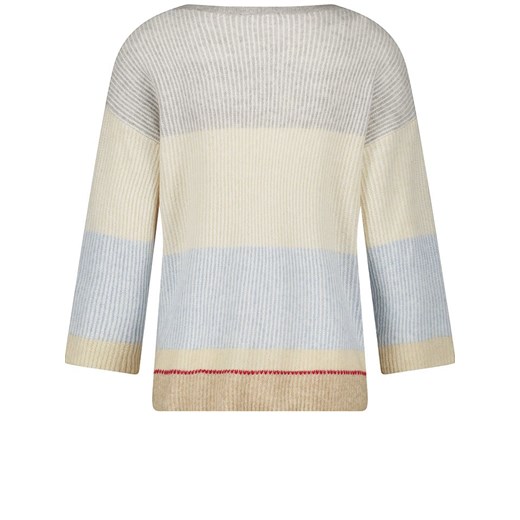 Gerry Weber Sweter w kolorze jasnoszaro-kremowo-błękitnym Gerry Weber 40 Limango Polska promocyjna cena