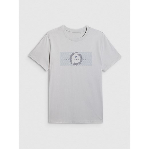 4F Koszulka w kolorze jasnoszarym ze sklepu Limango Polska w kategorii T-shirty męskie - zdjęcie 186478122