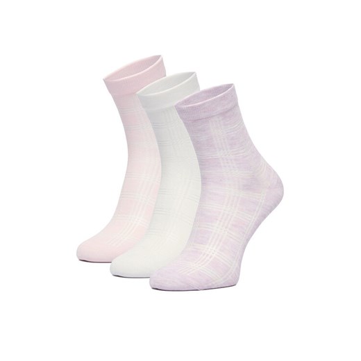 Skarpety krótkie Nine West CEO_BR_NW_25079_W_AW25 (3 PACK) Różowy ze sklepu eobuwie.pl w kategorii Skarpetki damskie - zdjęcie 186478193