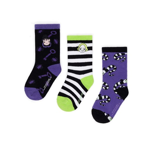 Skarpety długie BEETLEJUICE ACCCS-AW24-324WBBJ Kolorowy ze sklepu eobuwie.pl w kategorii Skarpetki dziecięce - zdjęcie 186478200