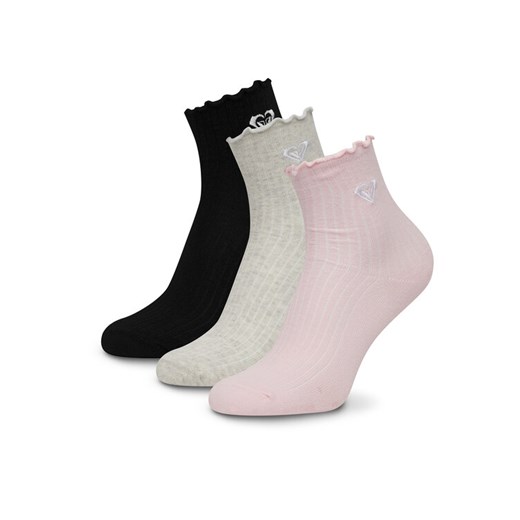 Skarpety długie Roxy AS_ROXY_01Z_SS25 (3-PACK) Różowy ze sklepu eobuwie.pl w kategorii Skarpetki damskie - zdjęcie 186478273