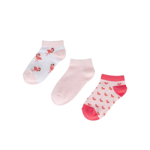 Skarpety krótkie JENNY 7KB-001-SS25 (3-PACK) Różowy ze sklepu eobuwie.pl w kategorii Skarpetki dziecięce - zdjęcie 186478344