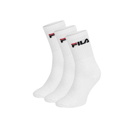 Skarpety długie Fila F9505-AW24 (3-pack) Biały ze sklepu eobuwie.pl w kategorii Skarpetki męskie - zdjęcie 186478354