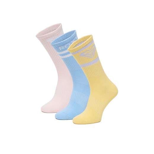Skarpety długie Roxy CEO_AS_ROXY_11_W_AW25 (3-PACK) Kolorowy ze sklepu eobuwie.pl w kategorii Skarpetki damskie - zdjęcie 186478392