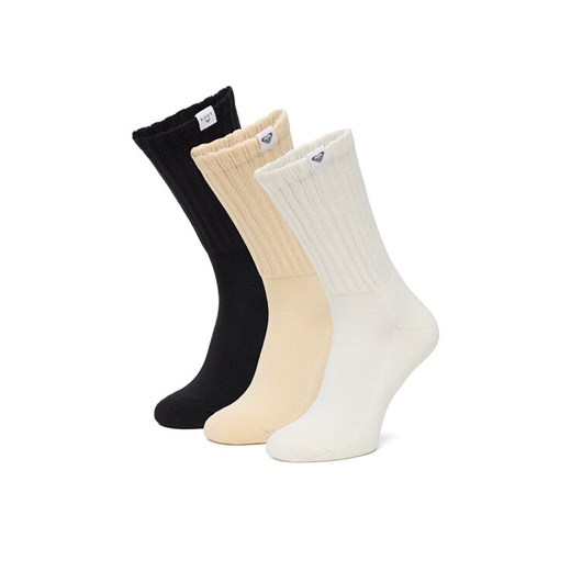 Skarpety długie Roxy CEO_AS_ROXY_16_W_AW25 (3 PACK) mix Biały ze sklepu eobuwie.pl w kategorii Skarpetki damskie - zdjęcie 186478410