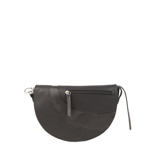 czarna torebka skórzana półokrągła Mała Mi z funkcją nerki ze sklepu Słoń Torbalski w kategorii Listonoszki - zdjęcie 186479112