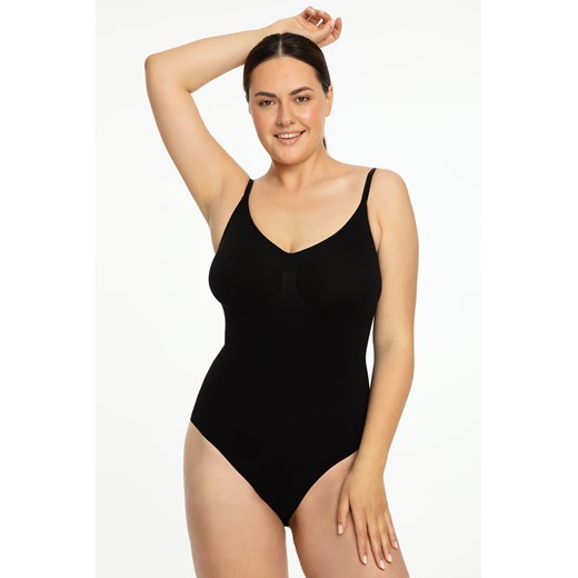 Body wyszczuplające Julimex 421 Seamless Body czarny ze sklepu kontri.pl w kategorii Body damskie - zdjęcie 186479701
