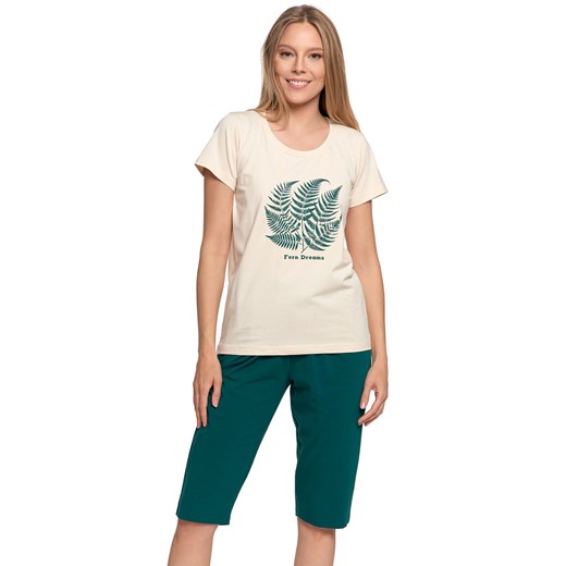 Piżama Moraj PDD4300-018 ecru ze sklepu kontri.pl w kategorii Piżamy damskie - zdjęcie 186479833