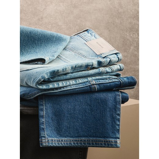 Reserved - Jeansy relaxed straight - niebieski ze sklepu Reserved w kategorii Jeansy męskie - zdjęcie 186480051