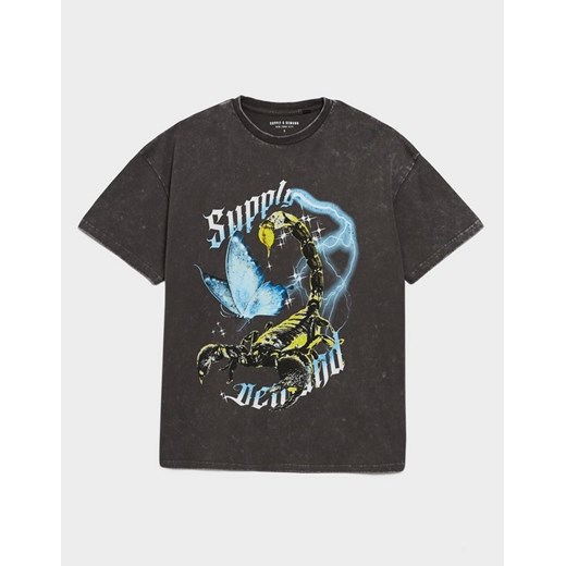 SUPPLY&amp;DEMAND T-SHIRT SCORP WASH TEE ze sklepu JD Sports  w kategorii Bluzki damskie - zdjęcie 186480324