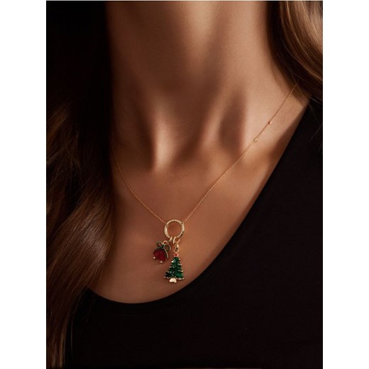 Sinsay - Naszyjnik z motywem świątecznym - złoty ze sklepu Sinsay w kategorii Naszyjniki - zdjęcie 186480580