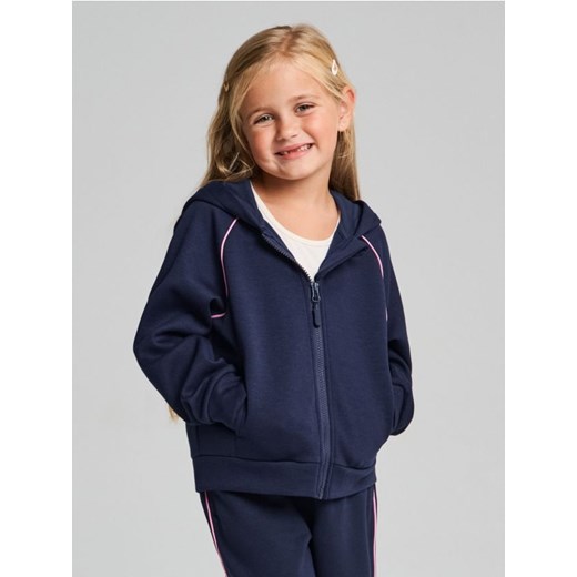 Sinsay - Bluza z kapturem Active - granatowy - id: 946GG-59X - marki Sinsay - 186480582 Sinsay - Bluza z kapturem Active - granatowy ze sklepu Sinsay w kategorii Bluzy dziewczęce - zdjęcie 186480582