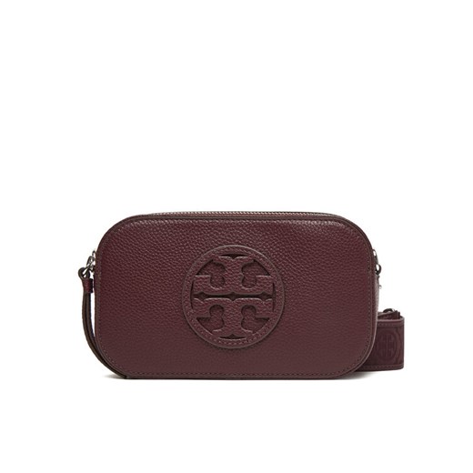 Torebka Tory Burch Mini Miller 171956 Bordowy ze sklepu eobuwie.pl w kategorii Listonoszki - zdjęcie 186481310