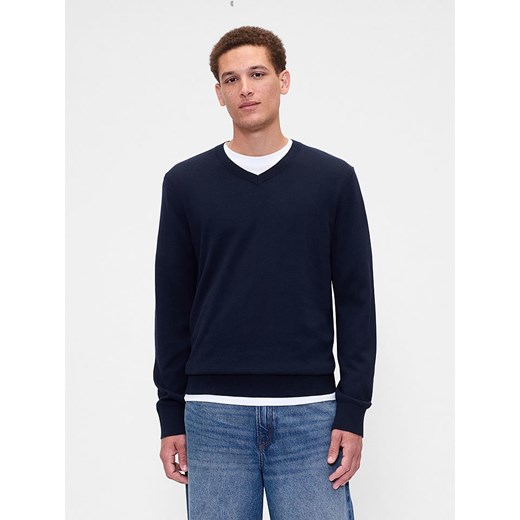 GAP Sweter w kolorze granatowym ze sklepu Limango Polska w kategorii Swetry męskie - zdjęcie 186482113