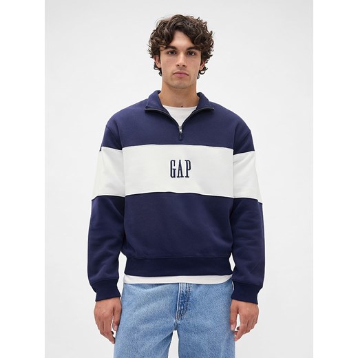 GAP Bluza w kolorze biało-granatowym ze sklepu Limango Polska w kategorii Bluzy męskie - zdjęcie 186482192