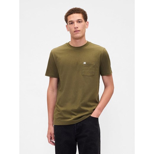 GAP Koszulka w kolorze khaki ze sklepu Limango Polska w kategorii T-shirty męskie - zdjęcie 186482262